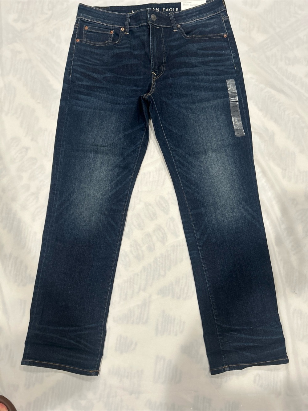 American Eagle Outfitters men’s next level flex Straight Dark Blue Jeans